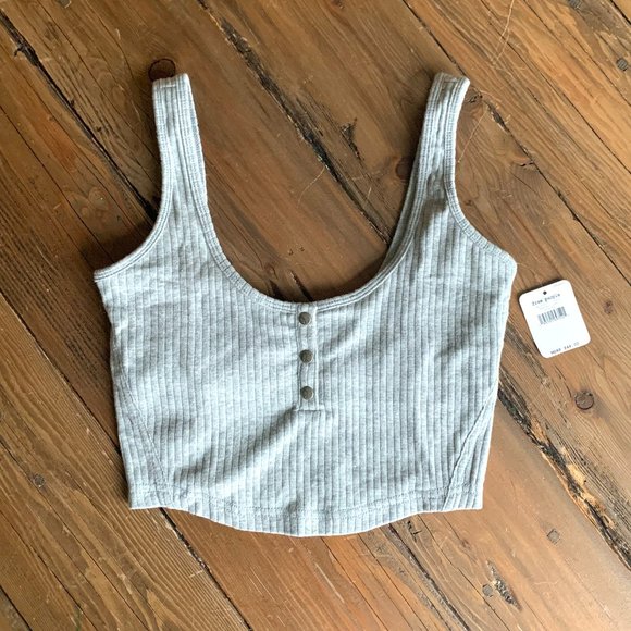 BRAND NEW Free People Luxe Rib Snap Tank - Picture 3 of 5